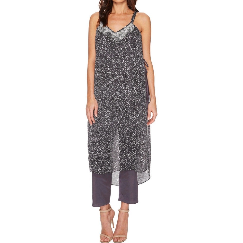 Nic & Zoe Casablancas Nights Overlay Jumpsuit Size XL